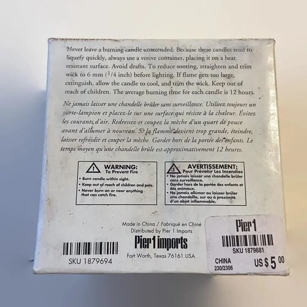 Pier 1 Passion Fruit Scent Votive Candle Discontinued Fragrance Single Wick 4